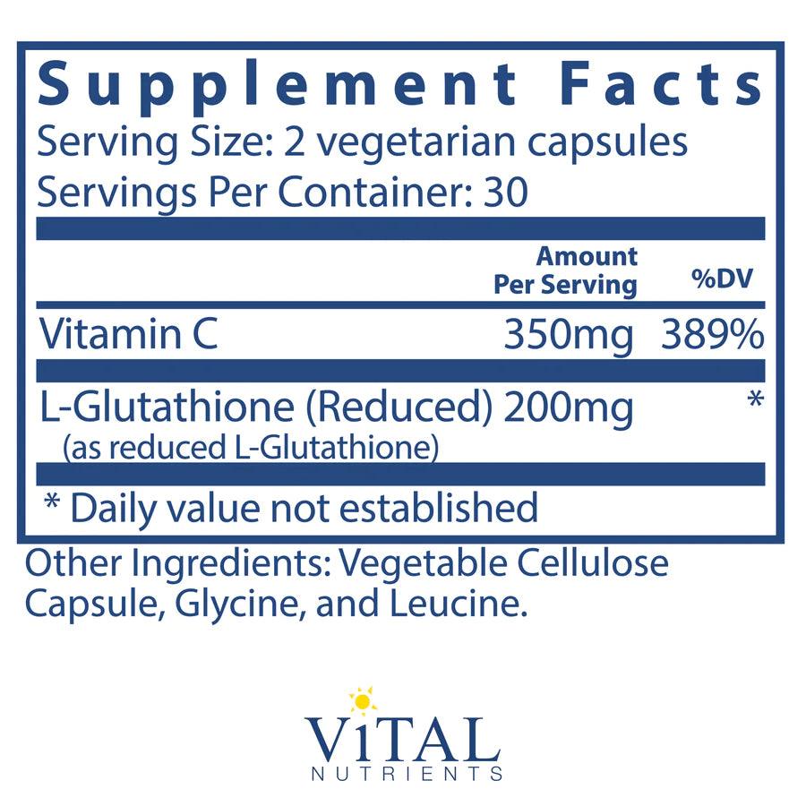 Glutathione 200mg - Vital Nutrients - Pharmedico Glutathione 200mg - Vital Nutrients - Pharmedico