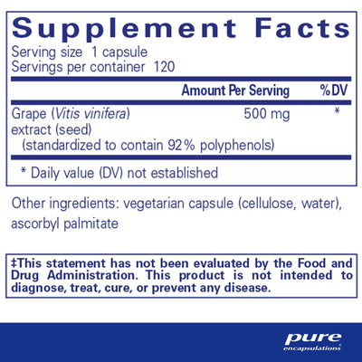 Grape Pip 500 Mg. - Pharmedico