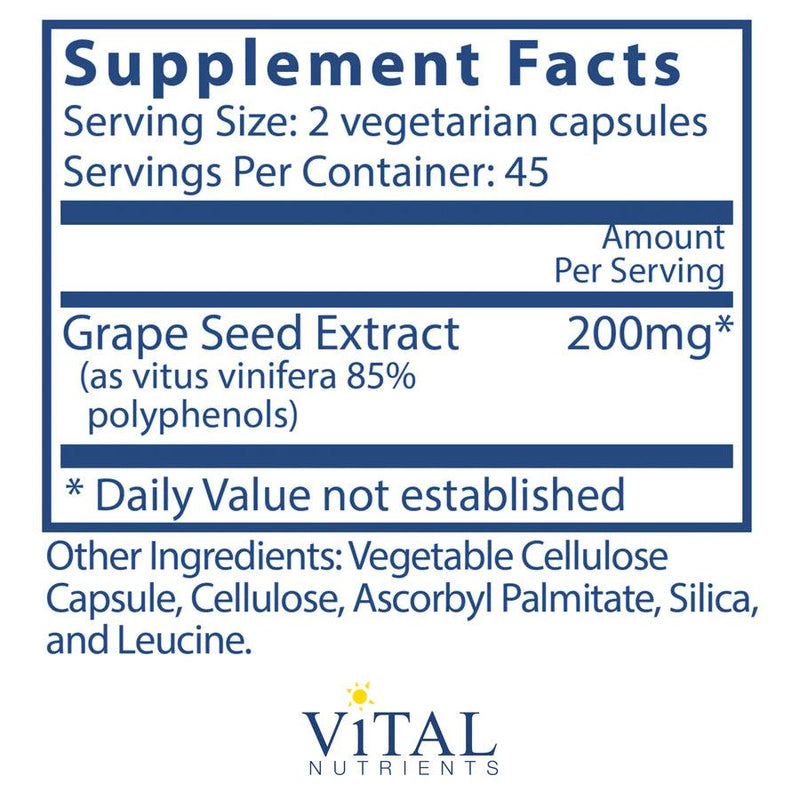 Grape Seed Extract 100mg - Pharmedico