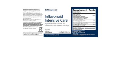Inflavonoid Intesive Care label