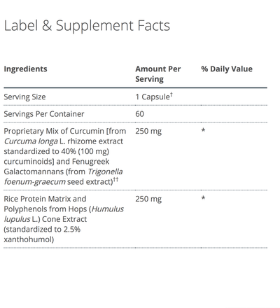 Inflavonoid supplement facts