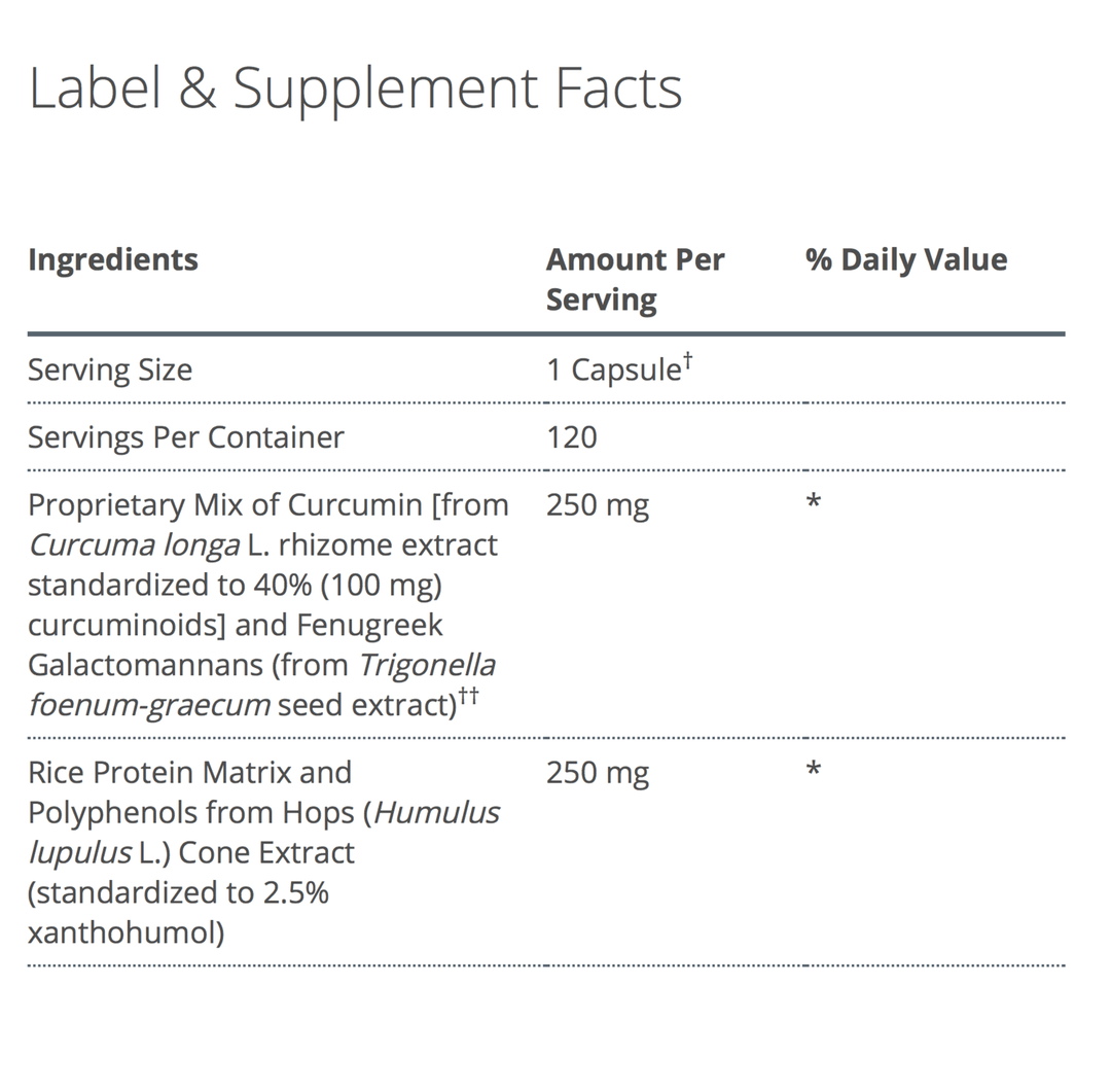 Inflavonoid supplement facts