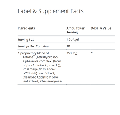 Kaprex® supplement facts