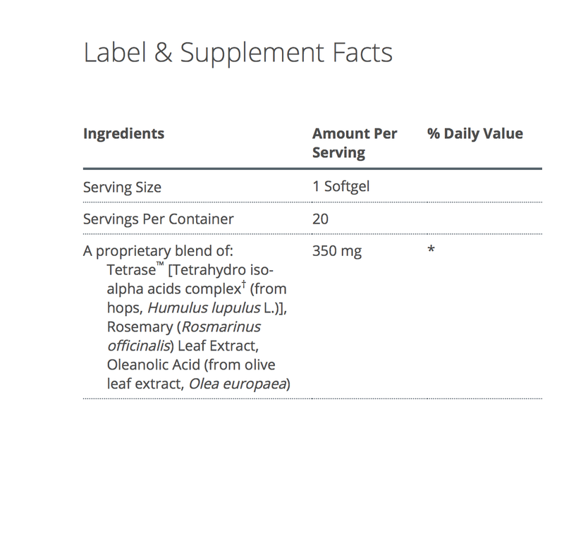 Kaprex® supplement facts
