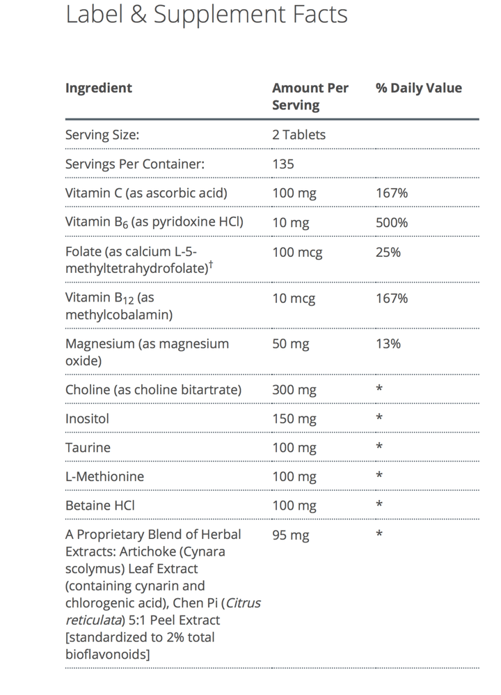 Lipo-Gen™  supplement facts