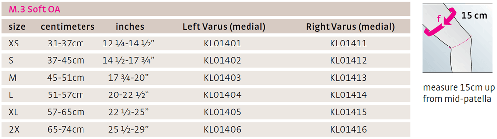 M.3 Soft OA knee brace - Pharmedico
