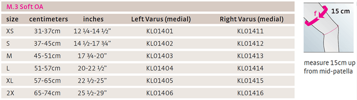M.3 Soft OA knee brace - Pharmedico
