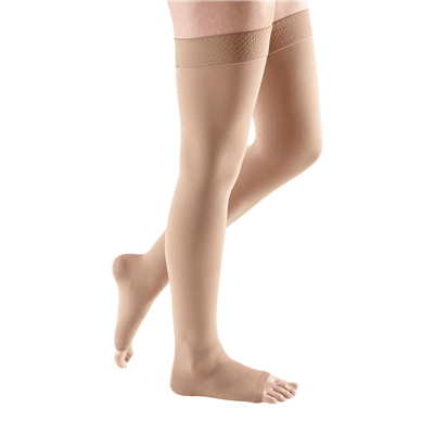 Mediven Comfort 15-20 mmHg Thigh Beaded Topband Open Toe - Pharmedico