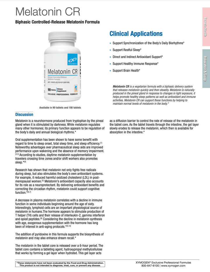 melatonin cr info 1