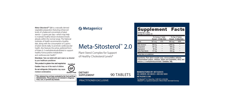 Meta-Sitosterol 2.0 label