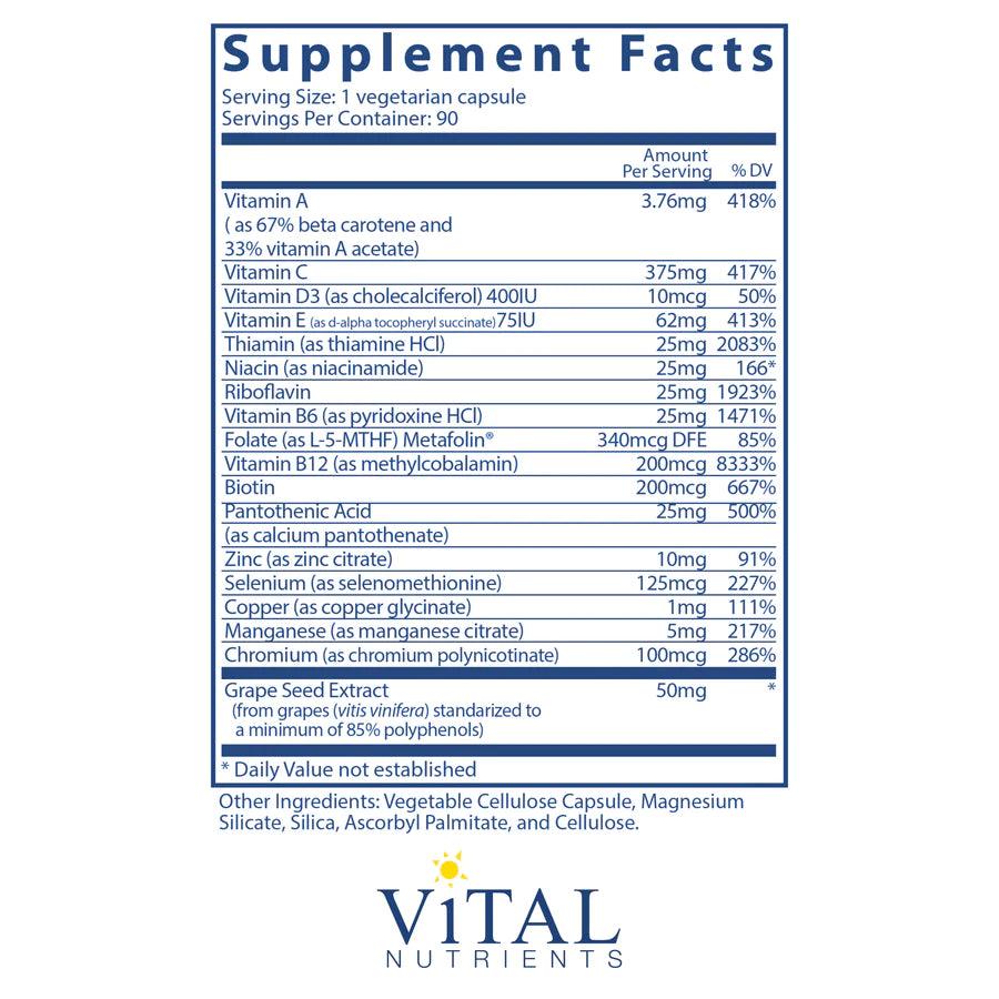 Minimal and Essential® ANTIOXIDANT AND MULTI-VITAMIN FORMULA - Pharmedico