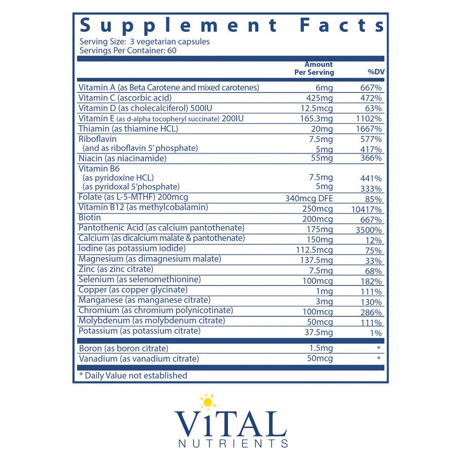 Multi-Nutrients 2 Citrate/Malate Formula (w/ Copper & without Iron) - Pharmedico