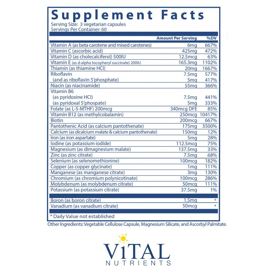 Multi Nutrient Formula Multi-Nutrients 4 Citrate/Malate Formula (w/ Copper & Iron) - Vital ...