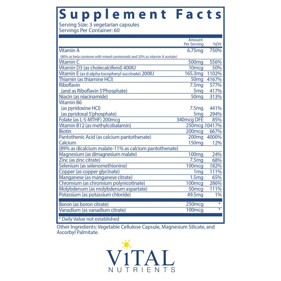 Multi-Nutrients (No Iron or Iodine) - Pharmedico