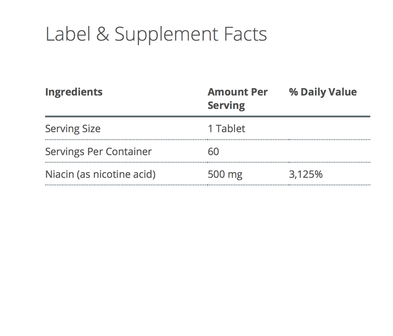 Niatain supplement facts