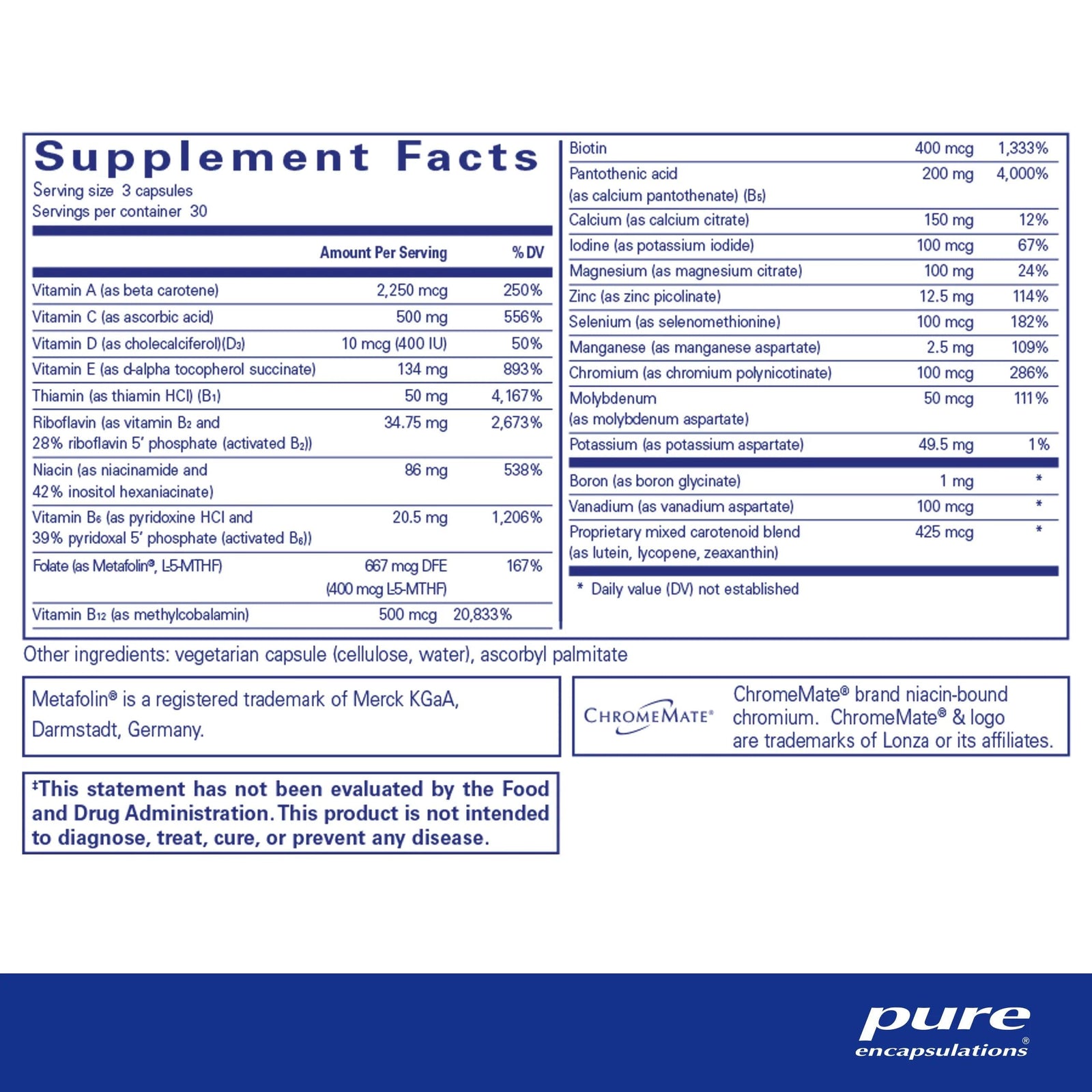 Nutrient 950® A without copper & iron - Pharmedico