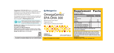 OmegaGenics EPA-DHA 300 label