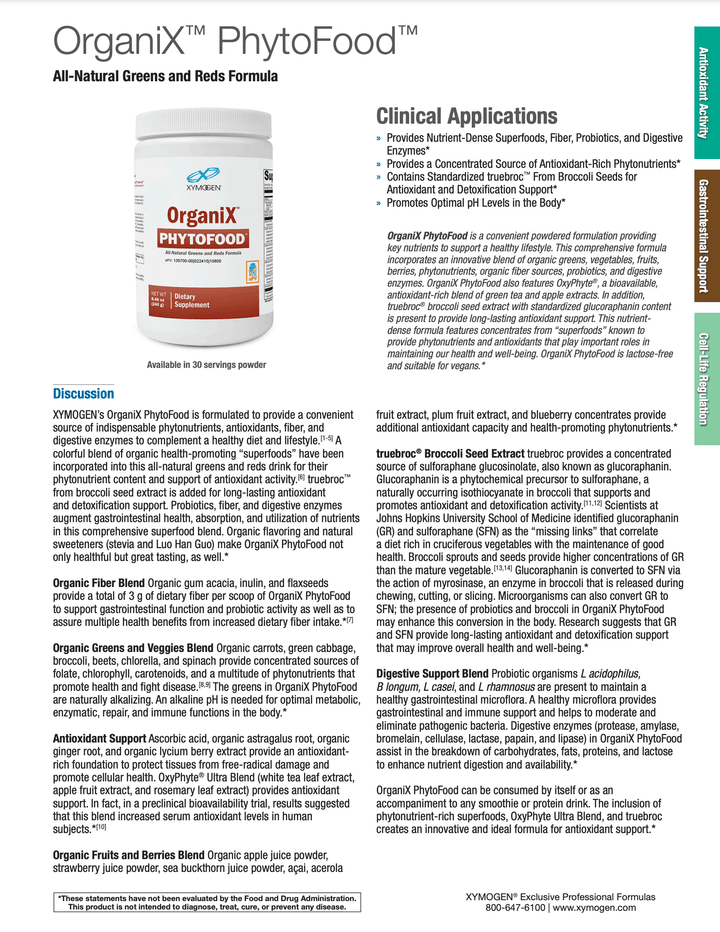 organix phytofood info 1