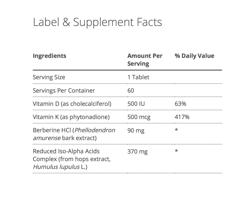 Ostera supplement facts