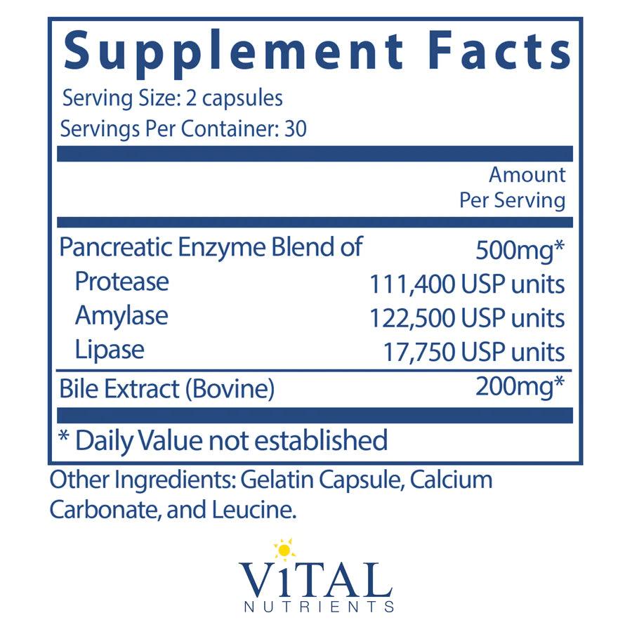 Pancreatin & Ox Bile Extract - Pharmedico