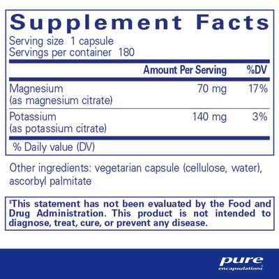 Potassium Magnesium (citrate) - Pharmedico