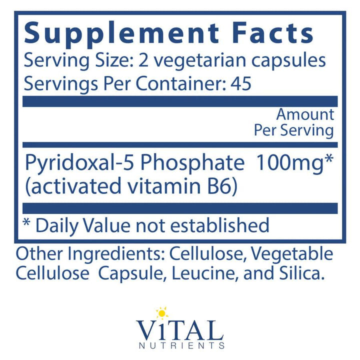 Pyridoxal-5 Phosphate 50mg - Pharmedico