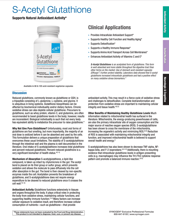 This is a S-Acetyl Glutathione