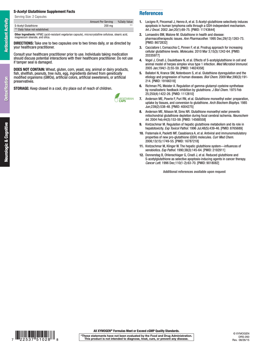 This is a S-Acetyl Glutathione