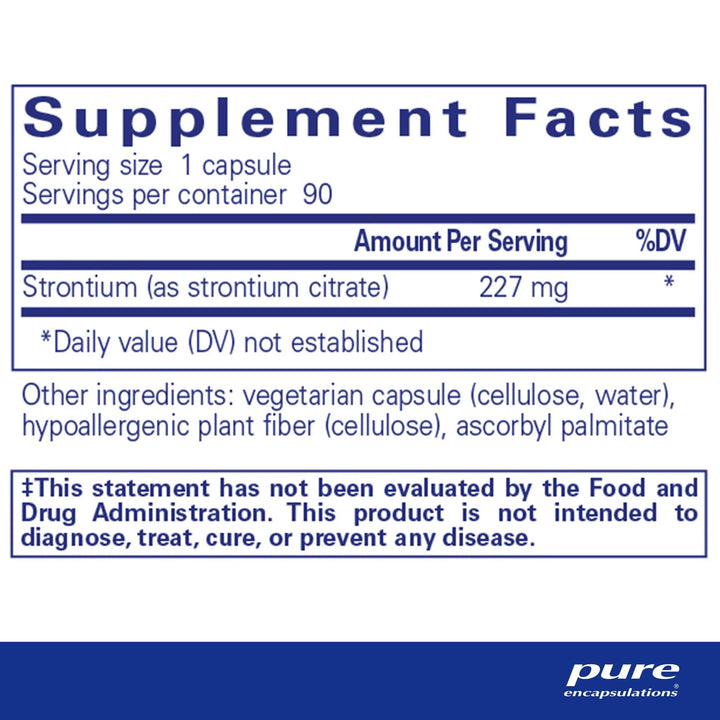 Strontium (citrate) - Pharmedico