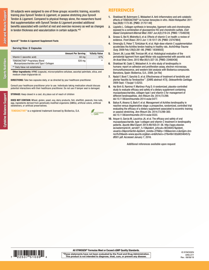 synovx tendon and ligament info 3