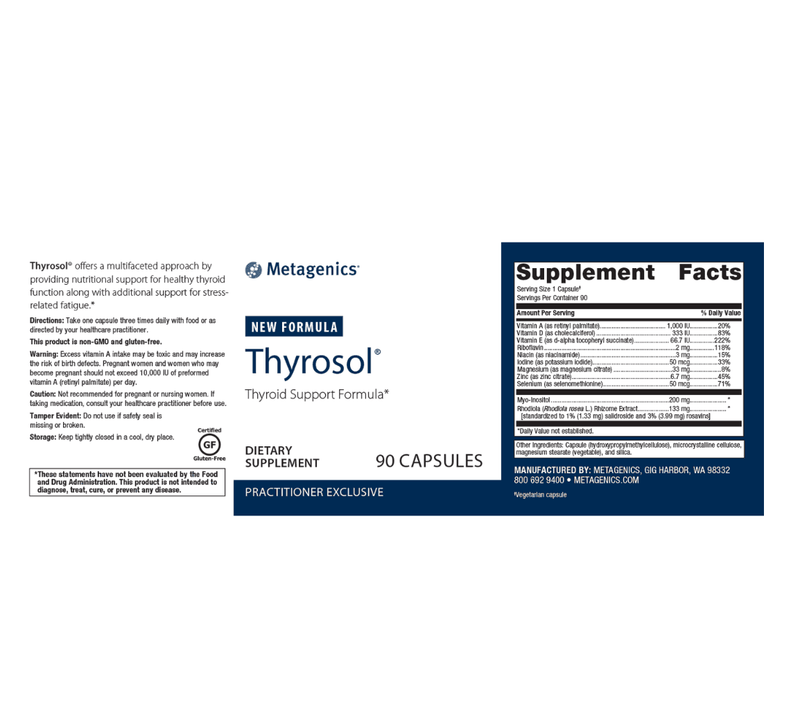 Thyrosol label - Pharmedico