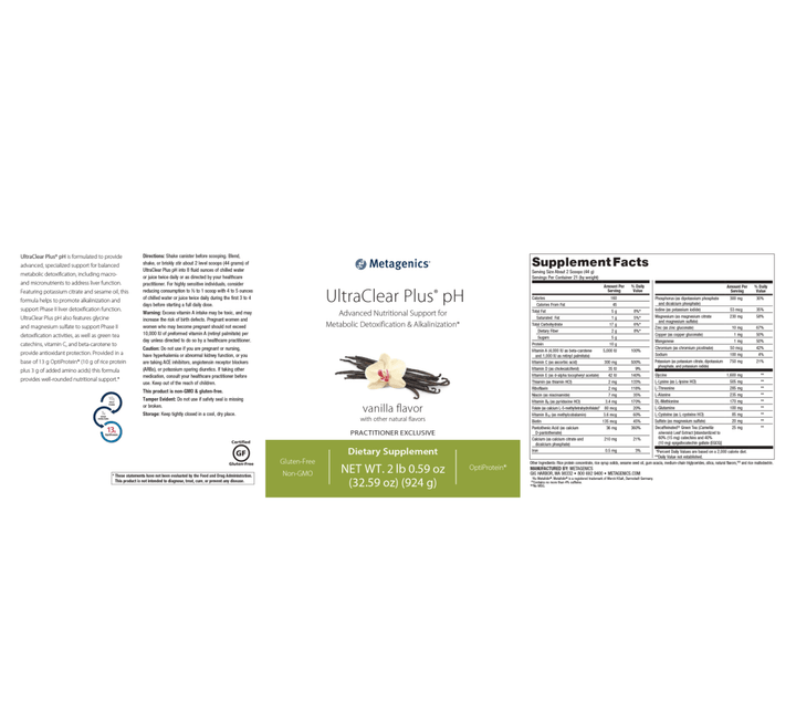 UltraClear Plus pH label - Pharmedico