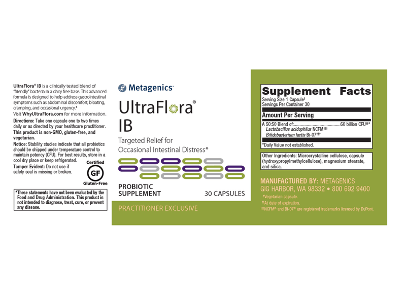 UltraFlora IB label - Pharmedico