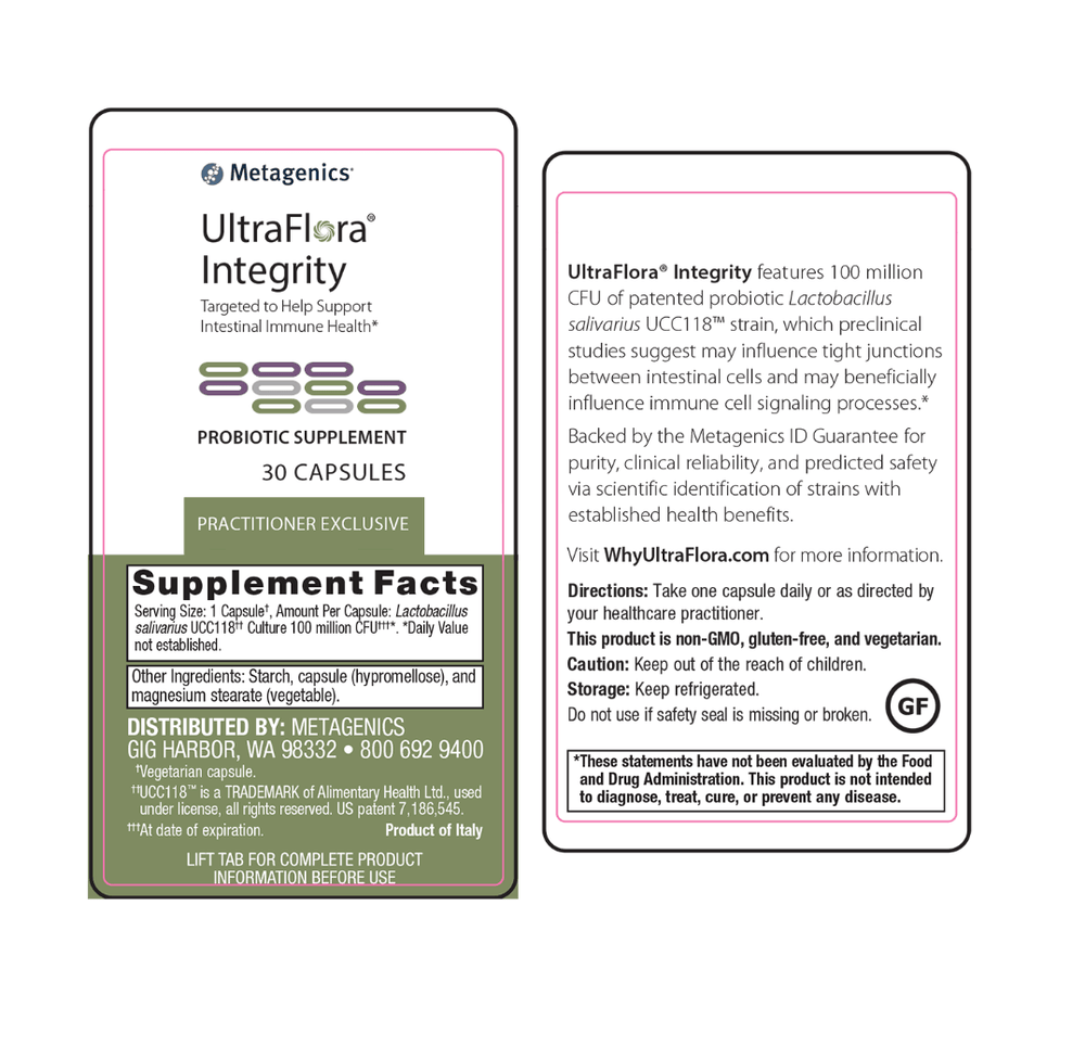 UltraFlora Integrity label - Pharmedico