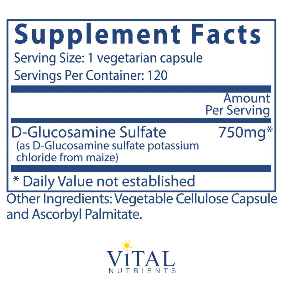 Veg-Source Glucosamine Sulfate 750mg - Pharmedico