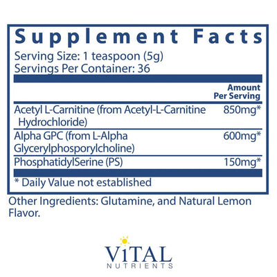 Vital Brain Powder® Natural Lemon Flavor - Pharmedico