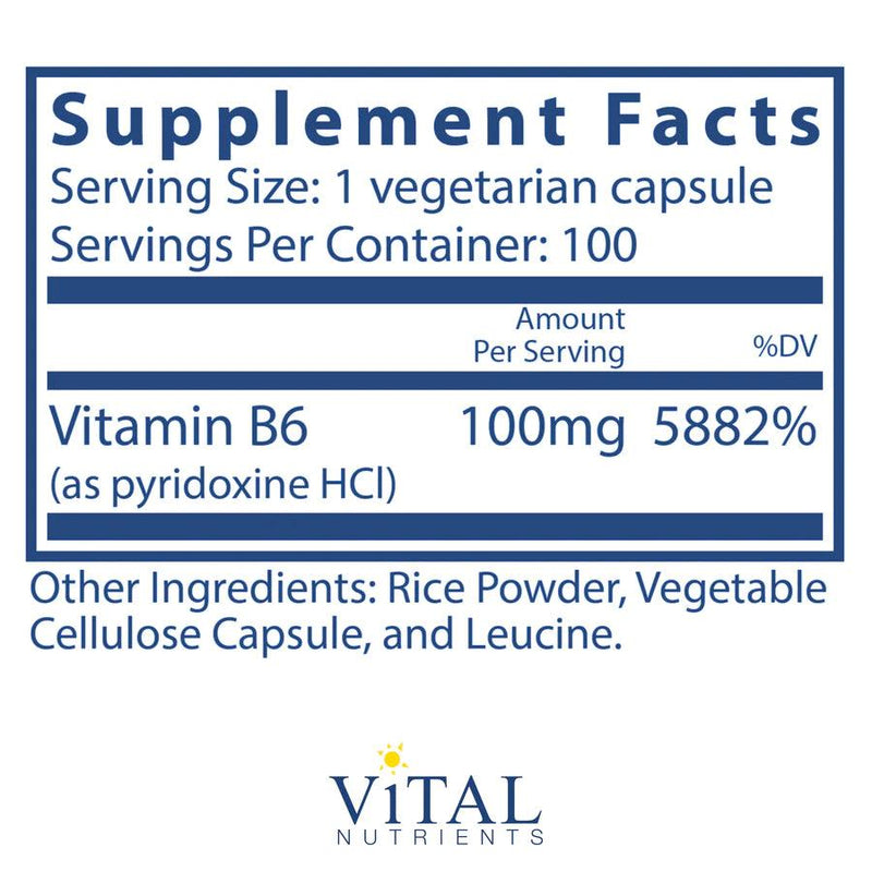 Vitamin B6 100mg - Pharmedico
