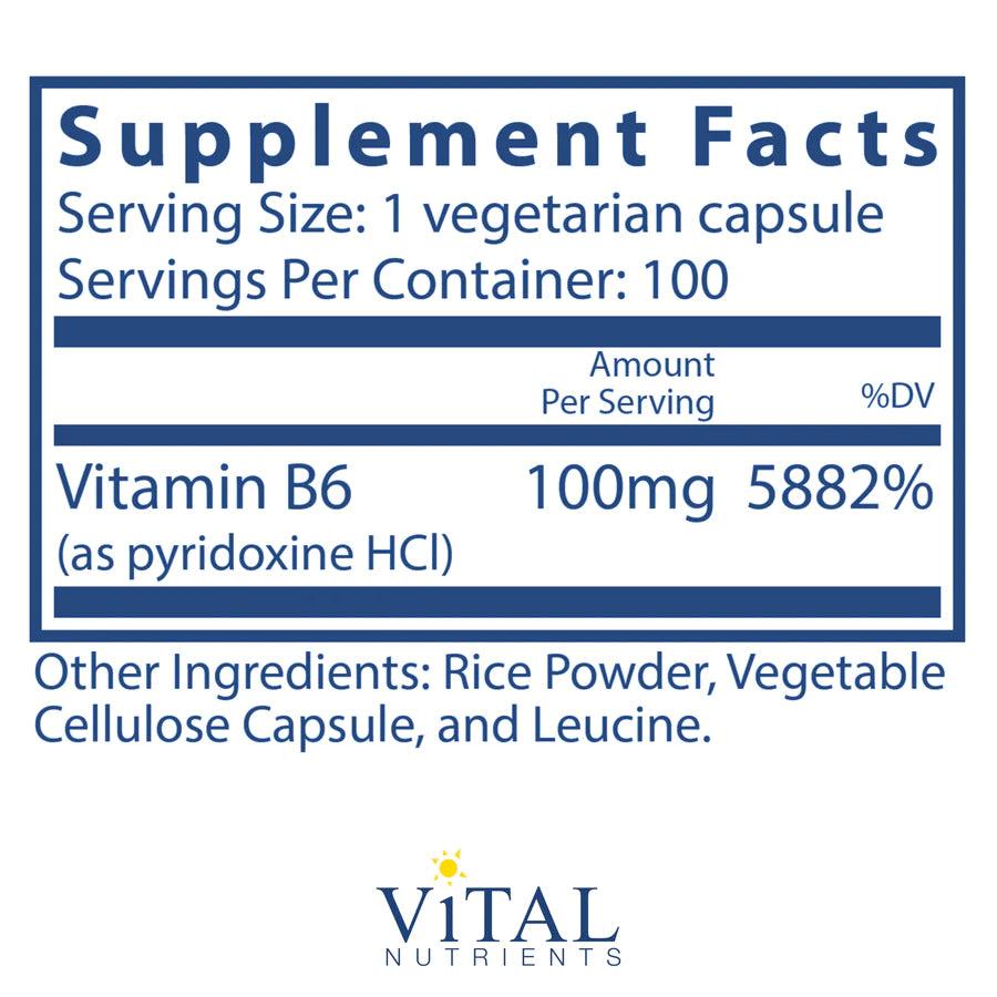 Vitamin B6 100mg - Pharmedico