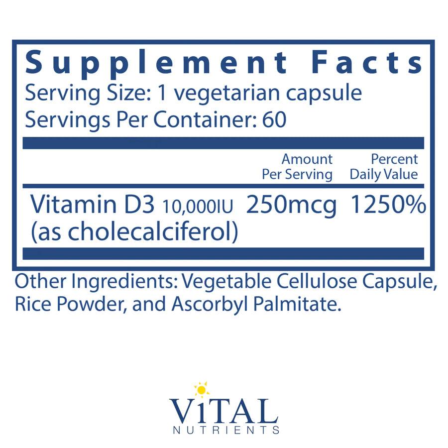 Vitamin D3 10,000IU - Pharmedico