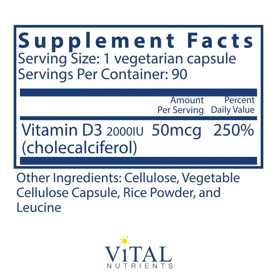 Vitamin D3 2000IU - Pharmedico