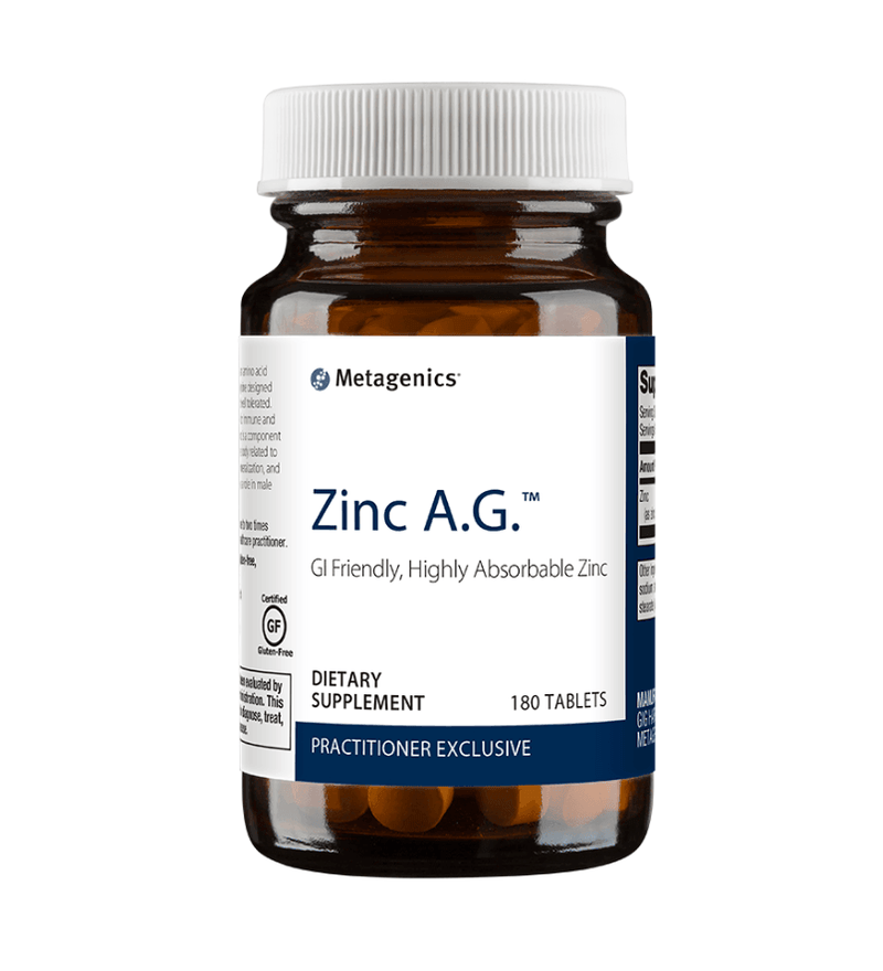 Zinc A.G 120ct bottle- Pharmedico