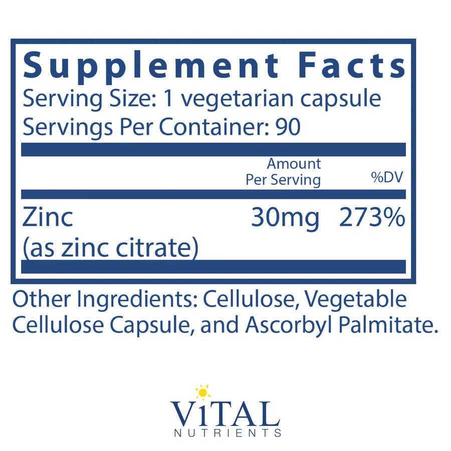 Zinc (citrate) 30mg - Pharmedico