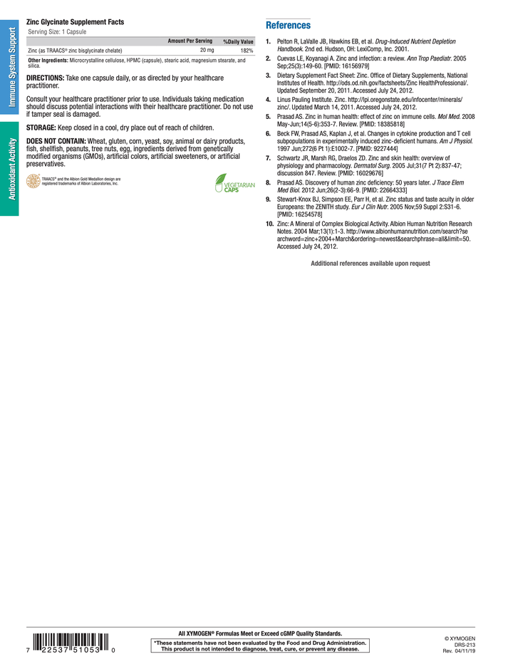 zinc glycinate info 2