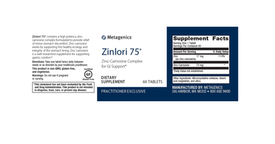 Zinlori 75 label - Pharmedico